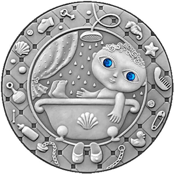Aquarius UNC Silver Coin Belarus 2009