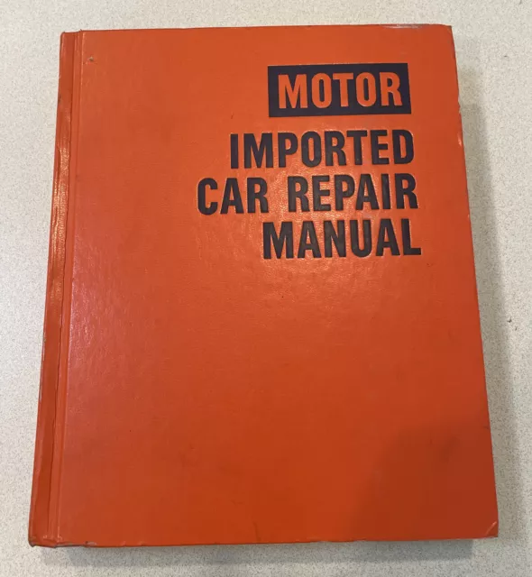 1978 Motor Imported Car Repair Manual 3rd Edition Hardcover