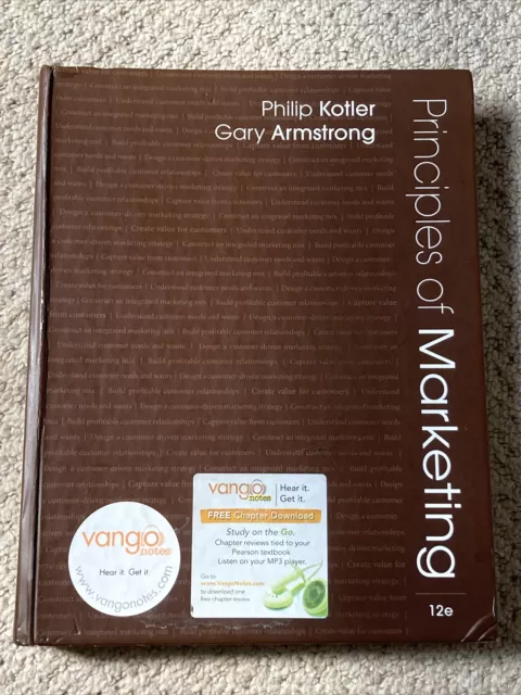 Principles of Marketing 12th edition textbook. Philip Kotler. Gary Armstrong.