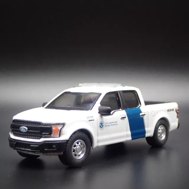 2018 18 Ford F150 Xlt Pickup Truck Us Border Patrol 1:64 Scale Diecast Model Car