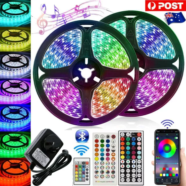 3528 RGB LED Strip Lights 10M 15M 20M Wifi Smart Bluetooth Control Music Power