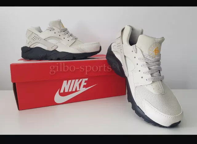 NIKE AIR HUARACHE Run GS Light Bone Black Größe 39 grau beige schwarz DQ1103 001