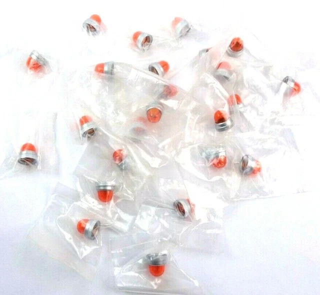 Dialight Orange Indicator Pilot LED Dome Housing Screw Panel Mount (Lot of 24)