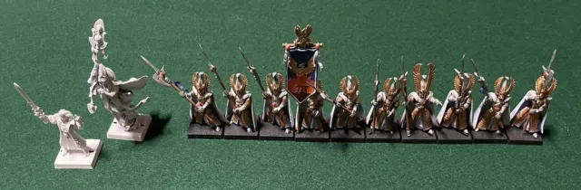 Warhammer High Elves Lot Phoenix Guard And Mages