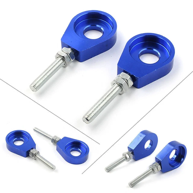 Axle Tensioner Chain Adjuster For Chinese CRF XR 70 50 Pit Dirt Bike Blue 12mm