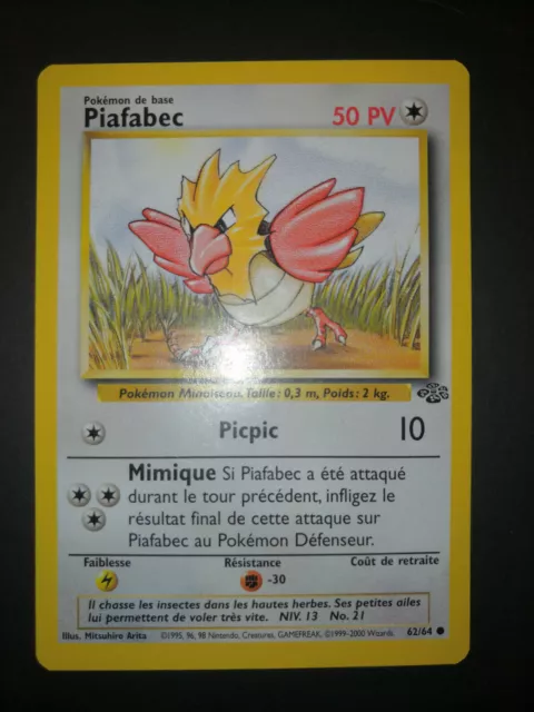 Carte Pokémon PIAFABEC / Très Bon Etat / Wizards Jungle 62/64