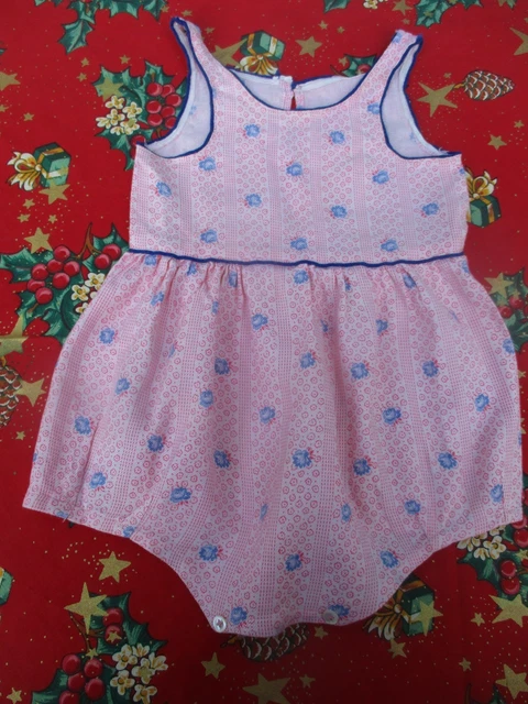 Barboteuse Coton Vintage Pour Poupée – Taille 50 – Suce Pouce – État Neuf