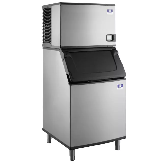 Manitowoc Ice 30 Water Cooled Half Dice Ice Machine & 532 lb. Bin, 115V, 535 lb