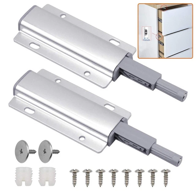 Handle-Free Porte Loquet Verrou Trotteur de Armoire Wardrobe Tampon Countertops