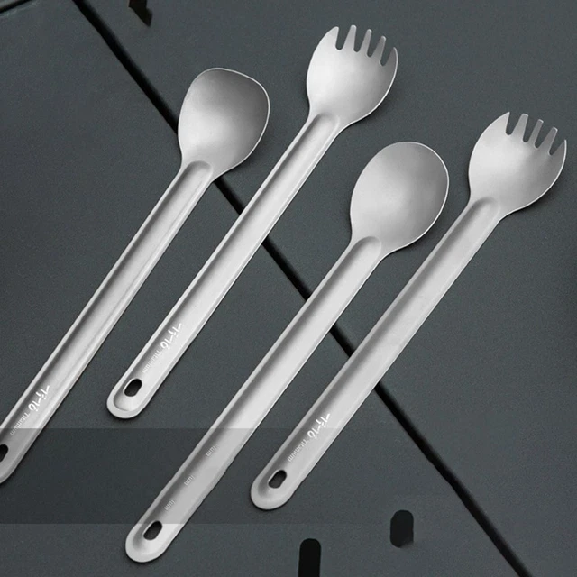 Accessoires de pique-nique en plein air Ustensiles de cuisine en titane