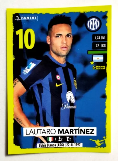 Panini Calciatori 2023-24 2024 Figurina Sticker N. 225 Lautaro Martinez Inter