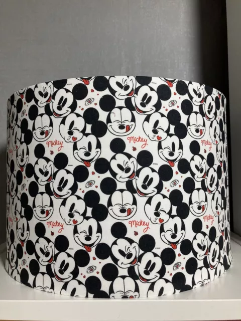 30cm Mickey Mouse Ceiling Shade Allover Print In Black/White