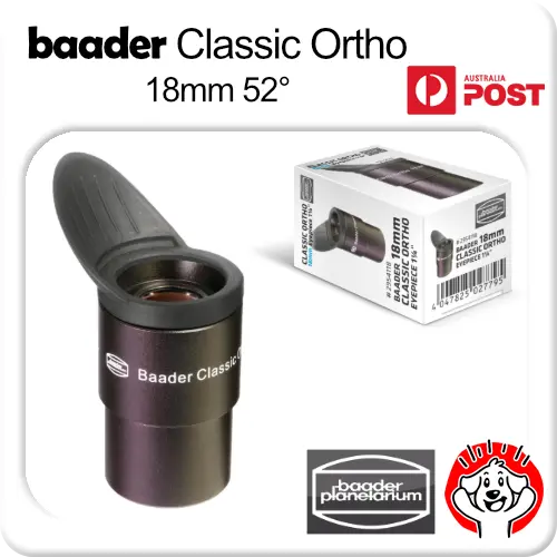 18mm Eyepiece - Baader Classic Abbe Ortho 1.25" Carl Zeiss Jena Optical Design
