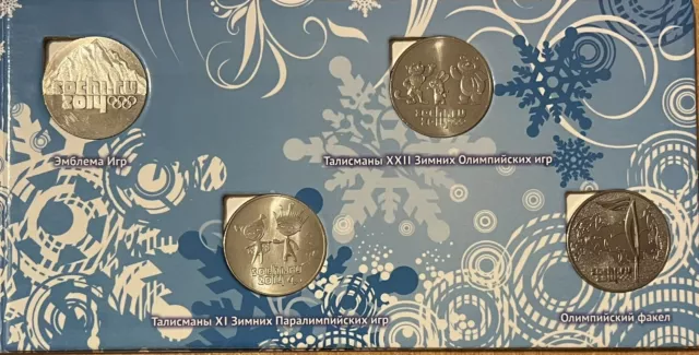 2014 Russia Sochi Olympics Commemorative 4-Coins Full Set Album 2014 Russia Sochi Olympics Commemorative 4-Coins Full Set Album