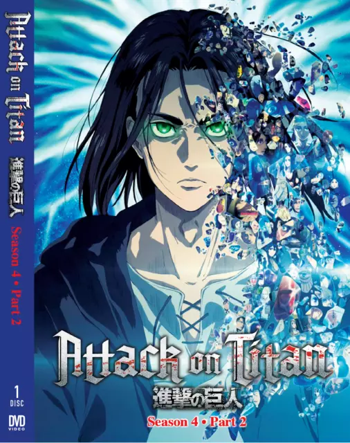 Attack On Titan : Season 1-4 Complete Anime DVD [English Subtitles] [Levi  Gift]