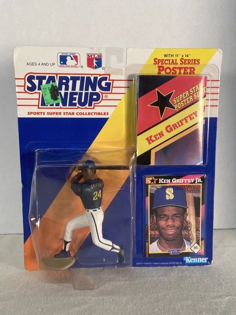 1991 Ken Griffey Jr.  Starting Lineup with Card & Poster Seattle Mariners NEW