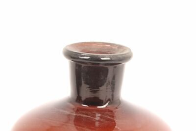 Apotheker Flasche Medizin Glas braun Tinct Valerianae antik Deckelflasche 2