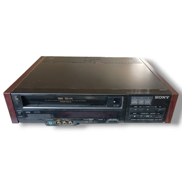 Sony Video Cassette Recorder AC Model SLV-70HF 120V Wood Grain Parts/Repair