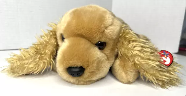 Ty Beanie Buddy Spunky 2000 Cocker Spaniel Dog Plush Stuffed Animal w/ Tag EUC