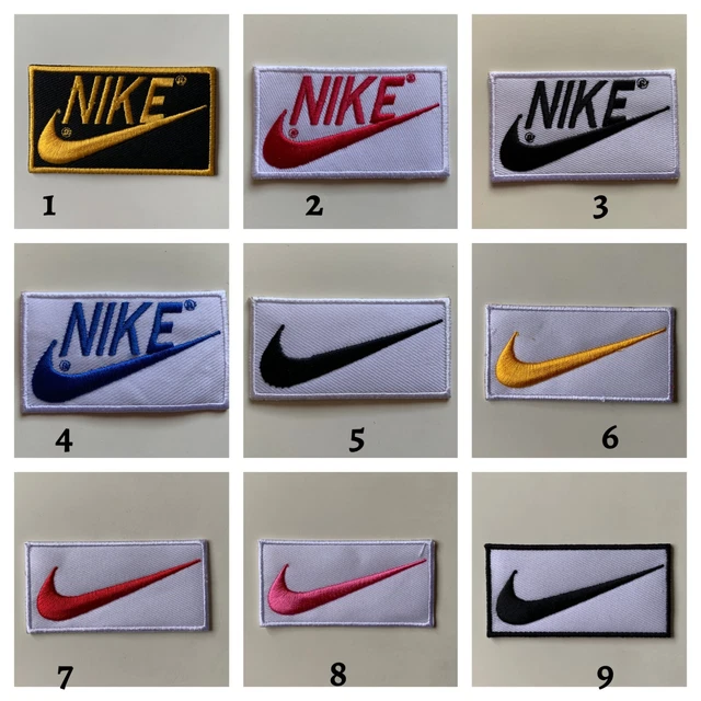 Iron On Patches Colourful SWOOSH Embroidered Sew On / Iron On Patch – Sports Logo Badge For Jackets, Bags Embroidered Swoosh Design Patch - Foto 10