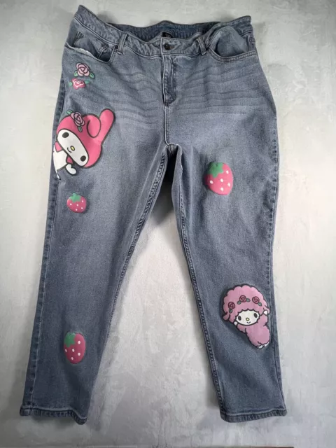 My Melody Sanrio Womens 20 Jeans Denim Light Blue Hello Kitty