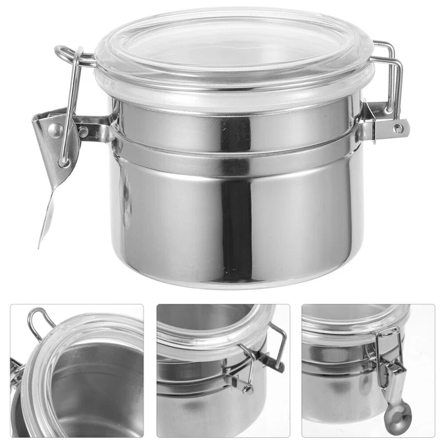 STAINLESS STEEL STORAGE Tank Airtight Coffee Container Jars Tea