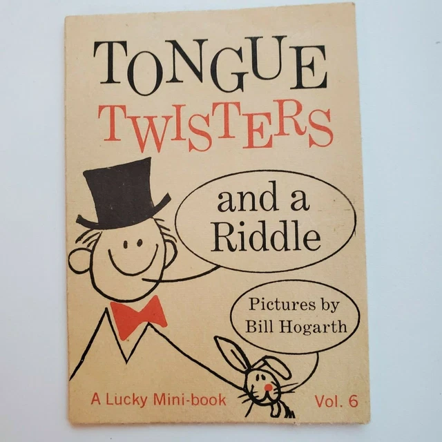 1973 scholastic magazine a lucky mini book tongue twisters and a