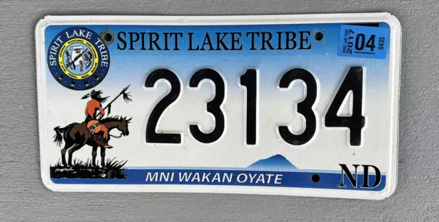 North Dakota Spirt Lake Tribe license plate
