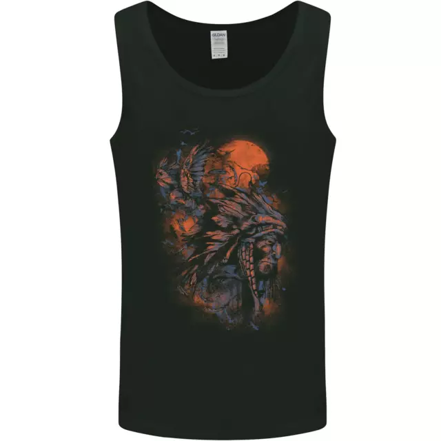 Nativi Americani Copricapo Indiano Apache Uomo Canotta Maglia