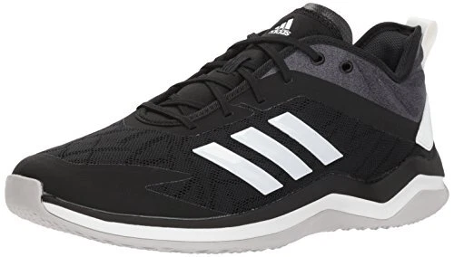 Adidas Men's Speed Trainer 4 Baseball Shoe, Black/Crystal White/Carbon, 11 M US
