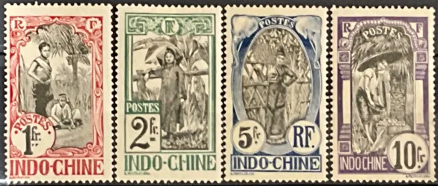 French Indochina #YT55-YT58 Mint CV€292.00 1907 Natives Muong Tonkin [55-58]