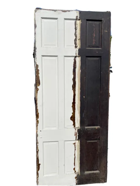Antique 9 Panel Door 101.5 X 43 Victorian Age colonial plantation French