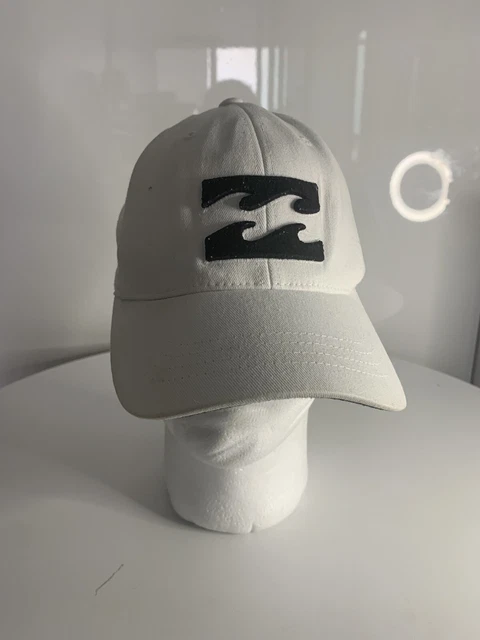 BILLABONG CAP, FLEXFIT Arch Brim Surf Logo Skate, White OS Preowned