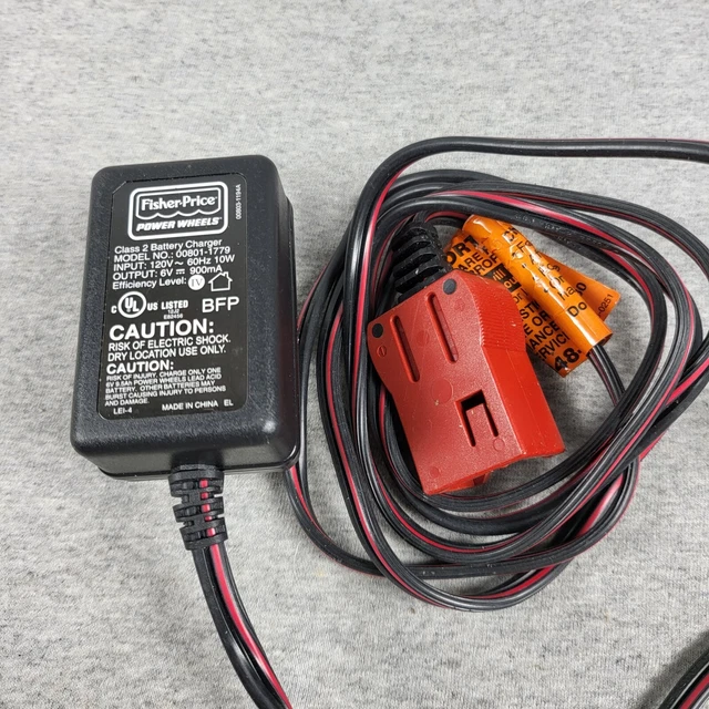 POWER WHEELS FISHER Price 12 Volt 12V Battery Charger 008011779