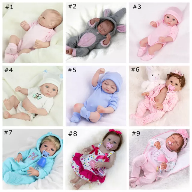 Realistic Reborn Baby Dolls Full Body Vinyl Silicone Waterproof Newborn Girl/Boy