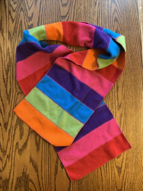 St Johns Bay Multi-Color Scarf / Length- 60in / Width- 10in / 100% Polyester