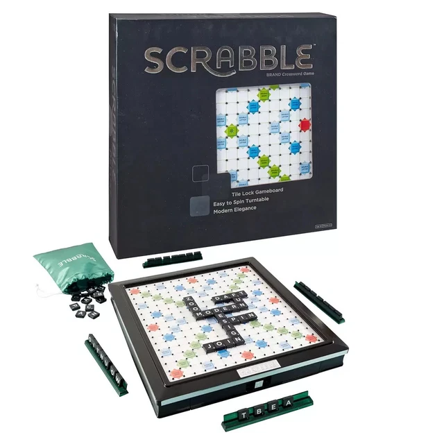 MATTEL SCRABBLE DELUXE Set Board Game Christmas gift idea 115.98
