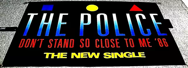 The Police Sting Rare U.k. Promo Poster 'Don't Stand So Close To Me' Single 1986