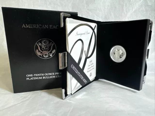 1997-W 1/10 oz Proof American Platinum Eagle (w/Box & COA)