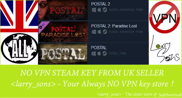 POSTAL POSTAL 2 POSTAL 2: Paradise Lost DLC Steam key Region Free UK Seller