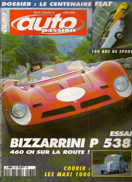 Auto Passion 132 Bizzarini P 538 Fiat Abarth 1000 Bialbero 63 Fiat Dino Spider