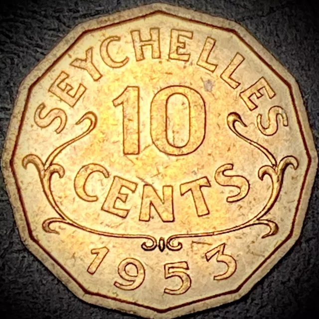 Seychelles 1953 - 10 Cents - KM#10