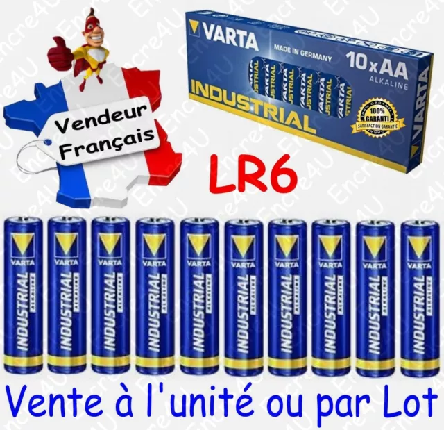 Piles LR6 LR06 AA VARTA INDUSTRIAL MN1500 ( équivalent Alcaline HIGH ENERGY )