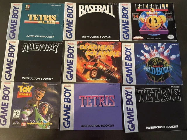 (25) Nintendo Gameboy Color Advance GB GBA DS Manual Lot