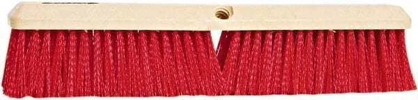 PRO-SOURCE 18" General Purpose Polypropylene Push Broom 3" Bristle Length, Pl...