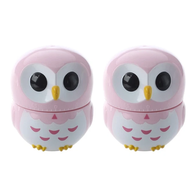 2X Egg Timer Hourglass Egg Timer Kitchen Timer (1-60 Minutes) (Pink) P7H7