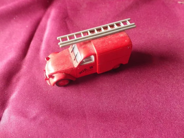 Norev  Citroen 2 Cv Camionnette 18 Allo Les Pompiers   - 1/43 Sans Boite