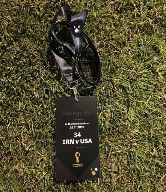 SAMMLER USED VIP Ticket 34 IR Iran USA FIFA World Cup 2022 Qatar EUR
