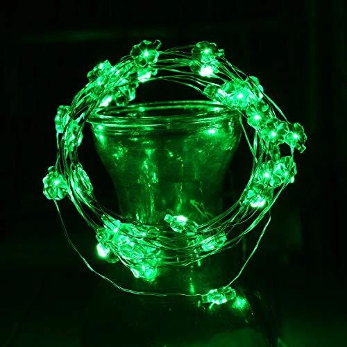 St. Patrick's Day String Lights Shamrocks Lucky Clover String Lights St.