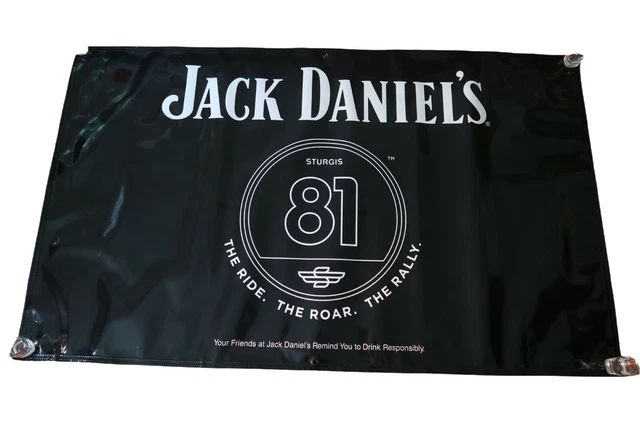 OFFICIAL JACK DANIEL’S 81st Sturgis Motorcycle Rally Large Banner £44. ...